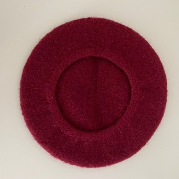 Beret ~Ireland ~Maroon ~ Lush 100% Thick Irish Wool ~ Brand New ~ Dublin